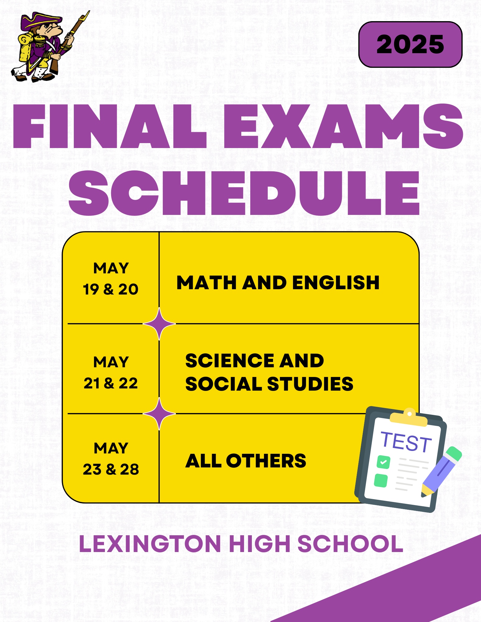 HSTestingScheduleSpring25